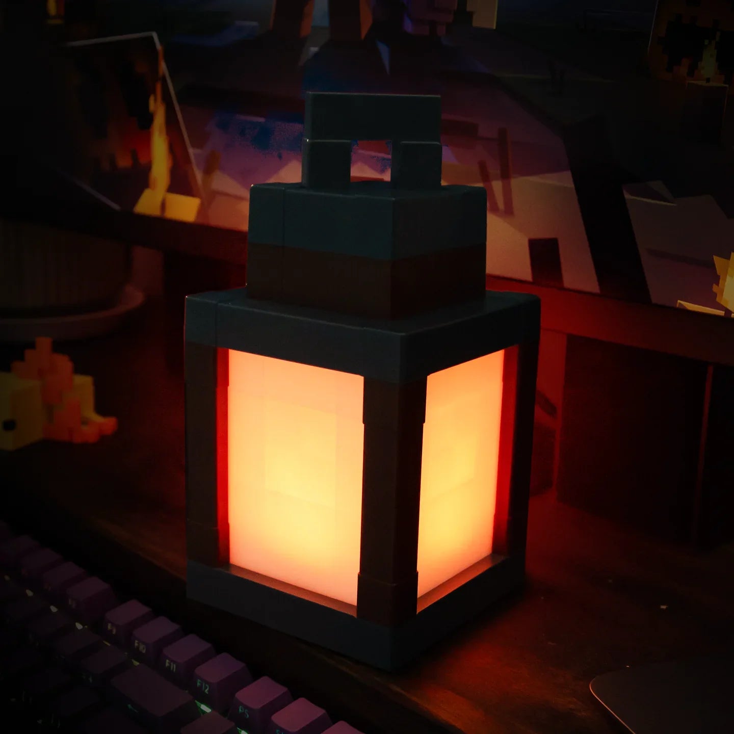 MineGlow Lantern – Rechargeable Pixel Light